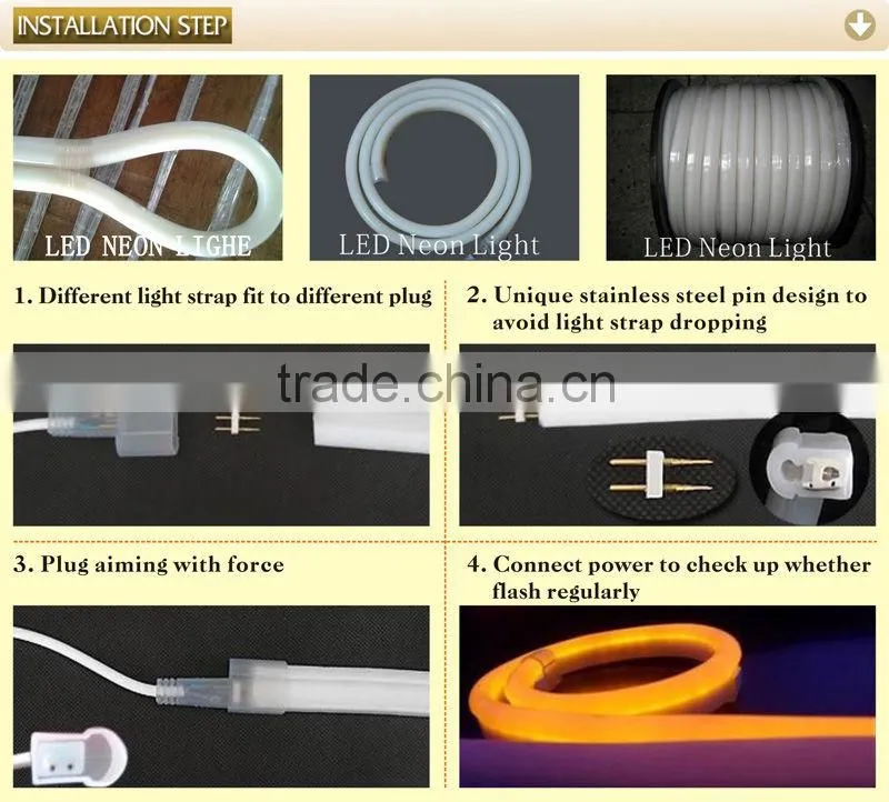 50M LED Flex Neon White Neon Flex 110V/240V
