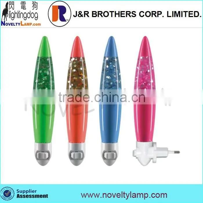 7" Mini glitter lamp small glitter night light
