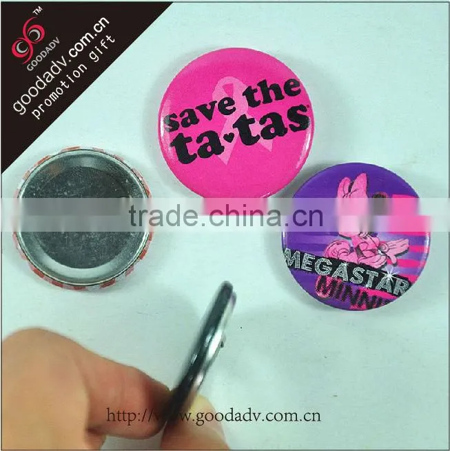 Famous brand top quality badge Cartoon design 25 mm tin badge for kids