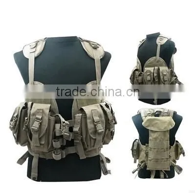 Outdoor camo combat molle army tactical vest
