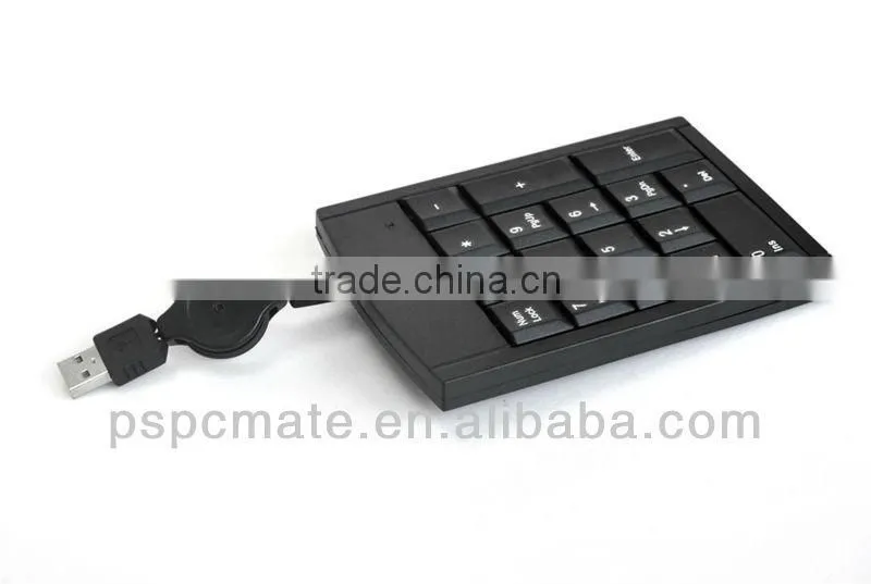 slim numeric keypad with separated usb cable for laptop/computer
