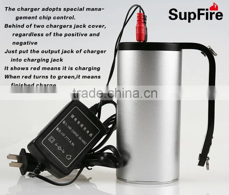 Led rechargeable powerful diving flashlight