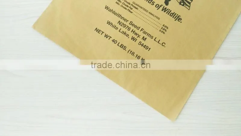 Multi-Wall Paper Bag, Paper Woven Poly, Paper laminated Polypropylene Bag