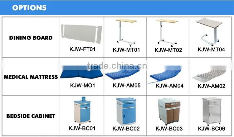 Alibaba china supplier medical equipments manual ordinary 3 crank manual hospital bed