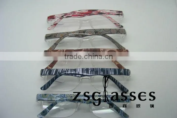 2012 Cheap fashion Colorful glasses frame reading glasses