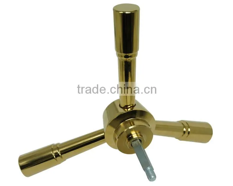 Online shopping 3-Spoke Golden Satin Chrome Safe Handle JN 715T