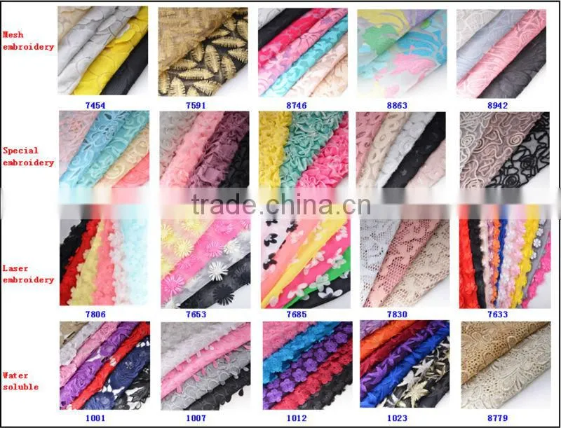 2014 Hot sell PU Leather craft Lace fabric maze home textile