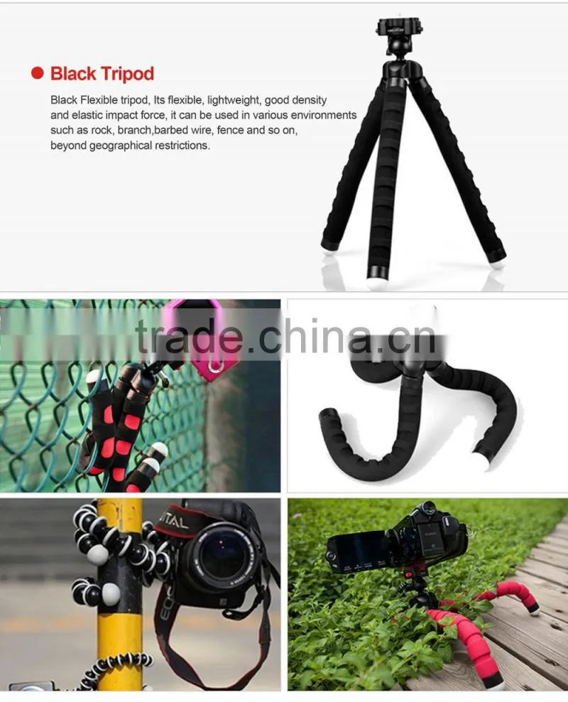 Kingjoy Flexible soft foam EVA tripod for cellphone/digital SLR camera ,Iphone,Android,samsung KT-600