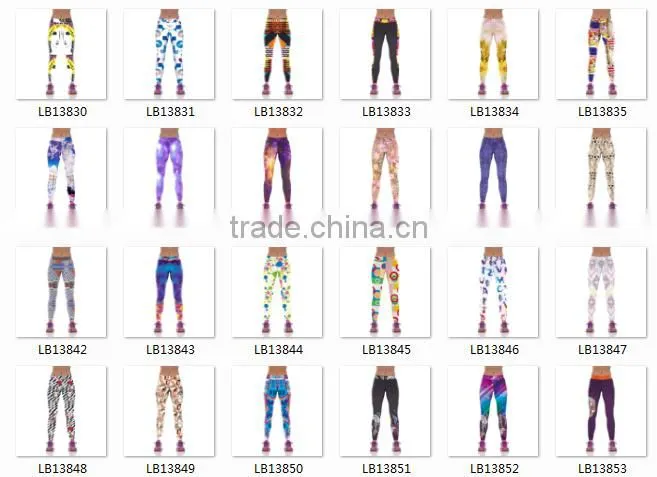 High quality sexy printting seamless leggings for women