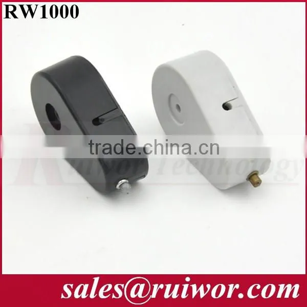Drop-shaped Burglar-proof steel cable reel retractable box with R Ring terminal cable end