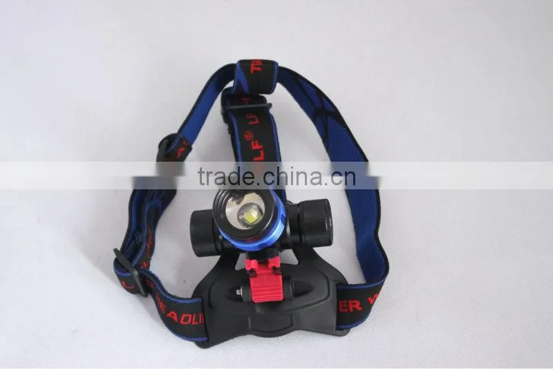 rechargeable led headlamp aluminum LED headlight powerful LED headlamp