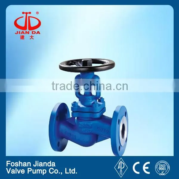 DN 65mm PN1.6Mpa WCB flange type bellows stop valve