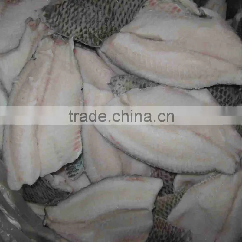 Frozen tilapia fish fillet skinless china
