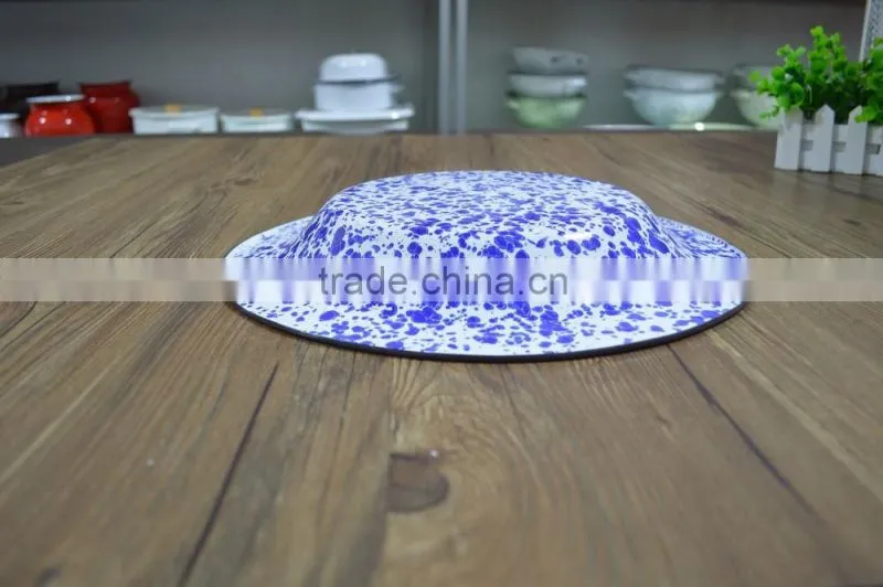 9088 big deep plate with speckle
