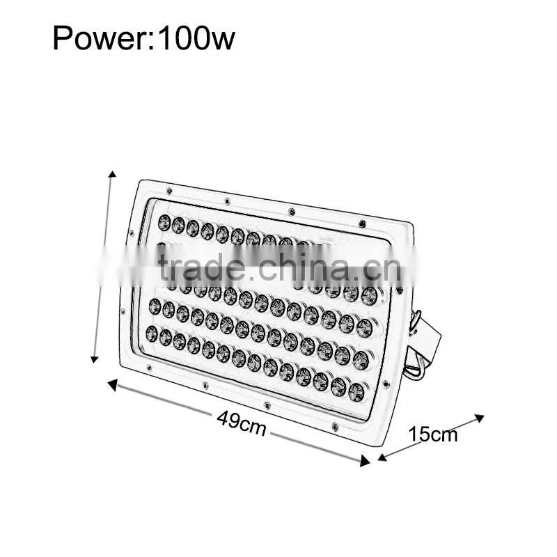 China manufacture CE new 100w led flood lighting ip65