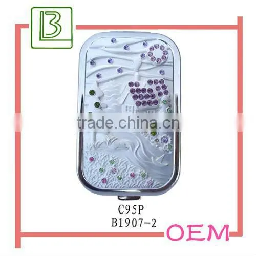 Metal Antique Silver Handheld Mirror