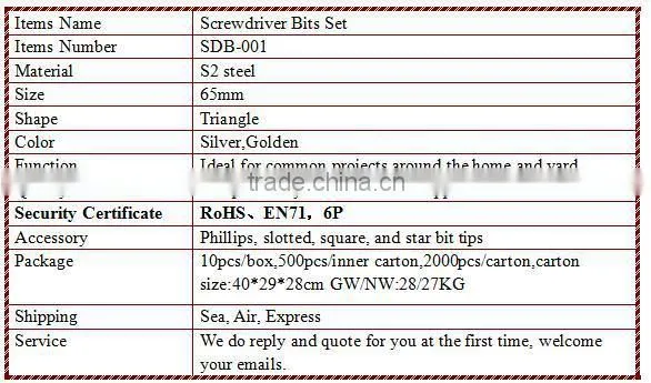 10 in 1 Drilling and Screwdriving Multi Function Screwdriver Bits Set