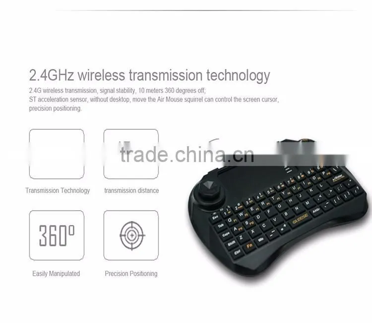 Rii I8 Mini 2.4Ghz Wireless Touchpad Keyboard With Mouse For Pc, Pad, Xbox 360, Ps3, Google Android Tv Box, Htpc, Iptv