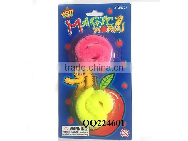 Magic twisty wiggle worm toy fuzzy magic worm