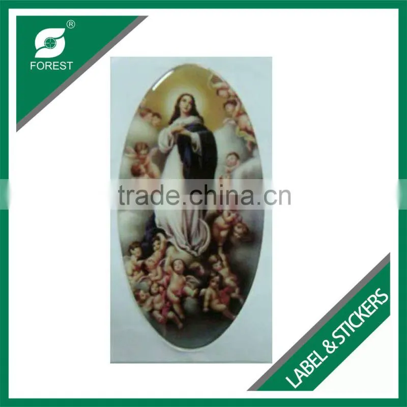 WHOLESALE WATERPROOF DIE CUT ROUND PVC STICKERS WITH CUSTOM PRINT