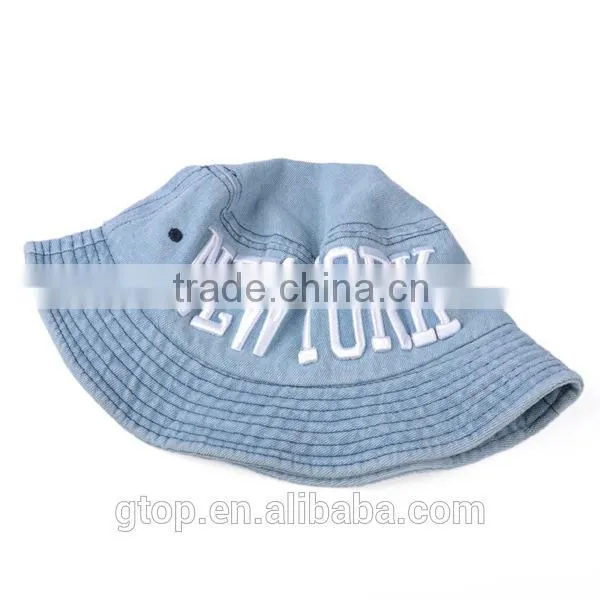 Fashion Embroidery Bucket Hat Boonie Outdoor Cap