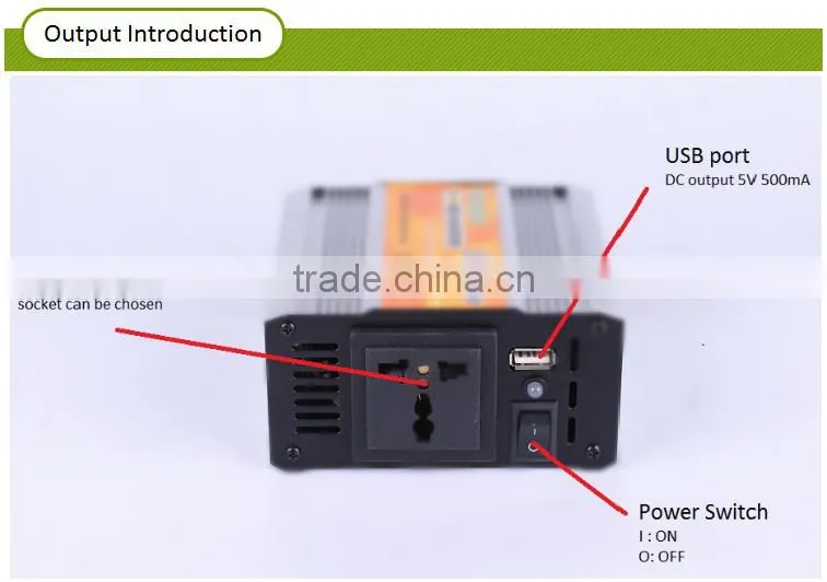 12V /24V/ 48V dc to ac 110V 220V off grid 1000W/1KW modified sine wave solar home power inverter