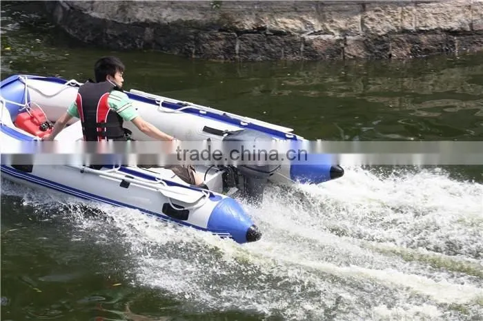 new design top-sale high speed rigid inflatable boat with outboard motor