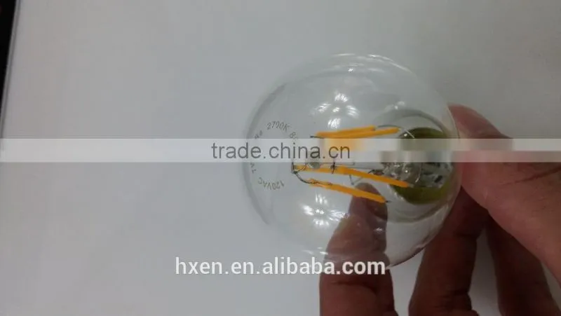 UL listed 120V A19 led filament bulb 6W E26 led filament light