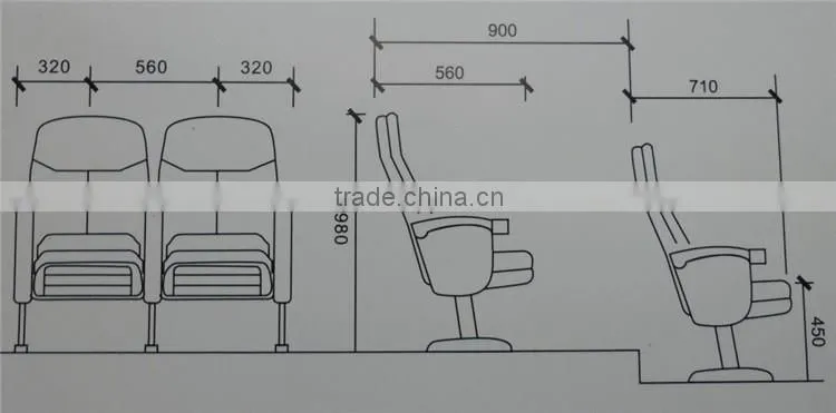 Luxry Foldable Soft-seat Theater chair Y127