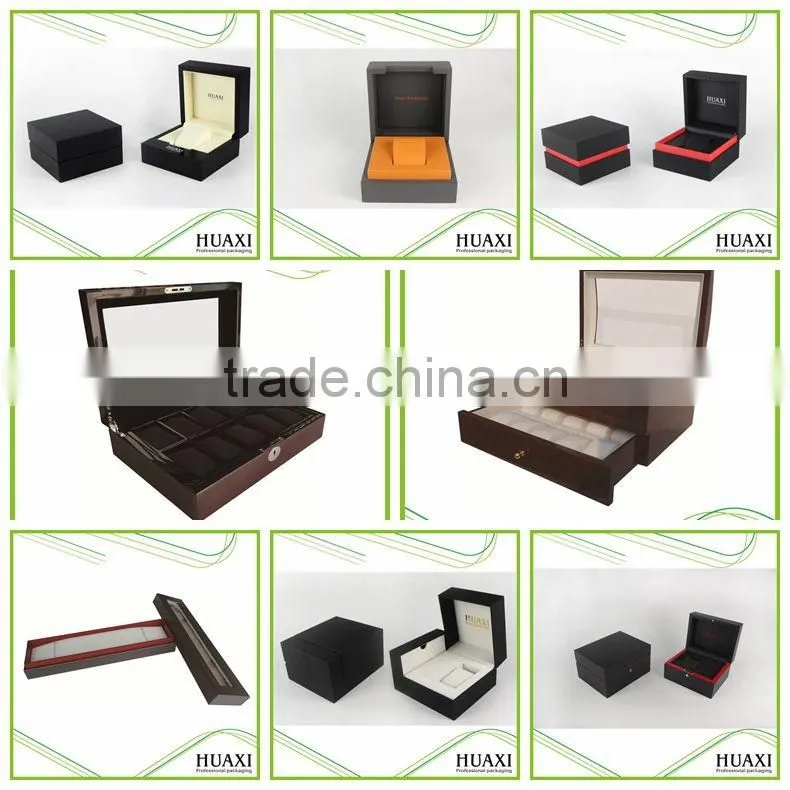 Fashion Leather Plastic Pendant Jewelry Velvet Box With Led Light