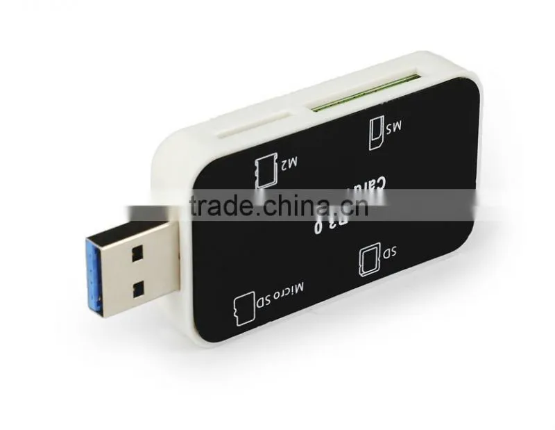 USB 3.0 SD,TF,Micro SD,MS,M2 All In One Card Reader Writer