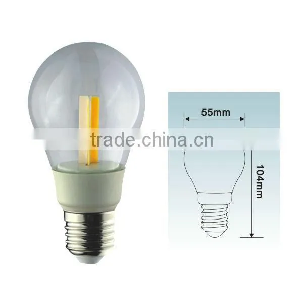 E14 E27 3W cob led bulb with 320 beam angle