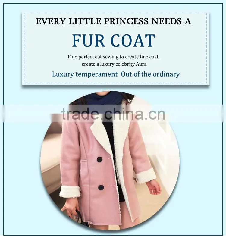 high quality baby girl faux fur winter coats