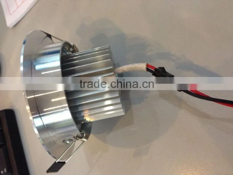 brushed silver 3-24w square led downlight
