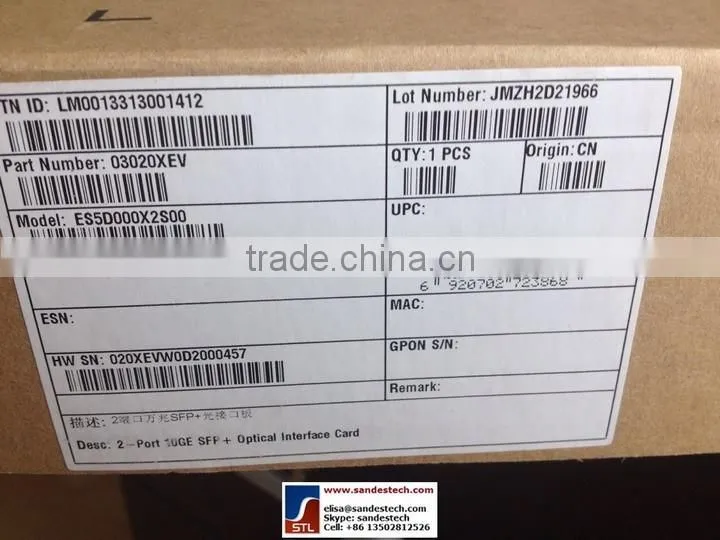 Huawei ES5D000X2S00 03020XEV 2-port 10GE SFP+ optical interface card for Huawei S5700 series