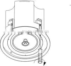 CS-252H 20W 100V 5" Plastic PA Speaker, Home Audio PA Speaker with fire dome