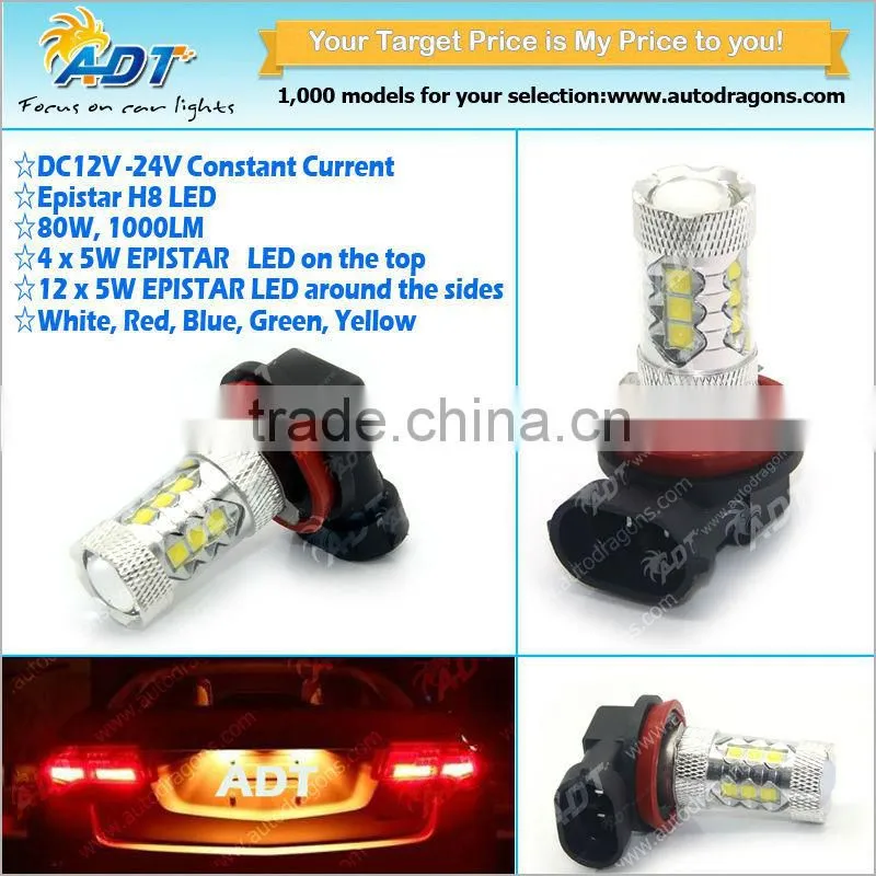 High quality Car LED EPISTAR H8 80W LED Fog Light for BMW E39