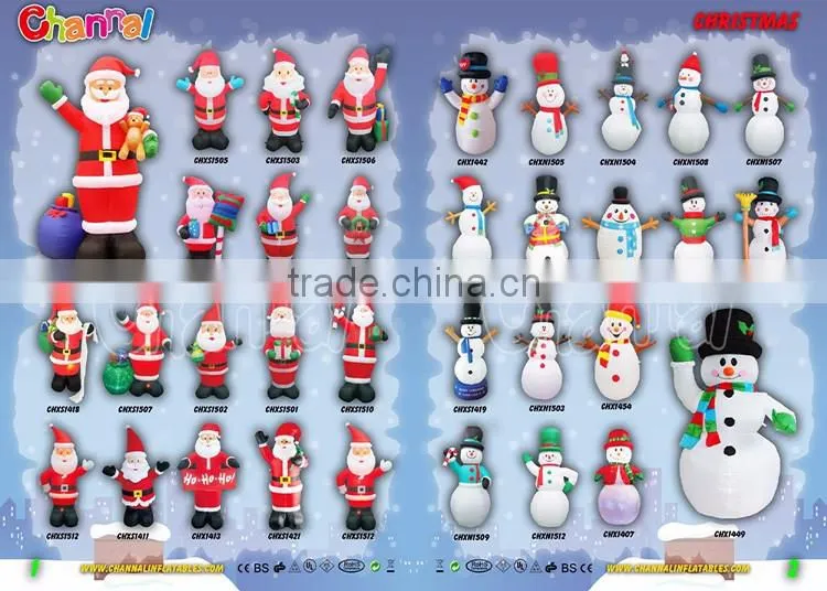 Custom inflatable lighted flat christmas tree