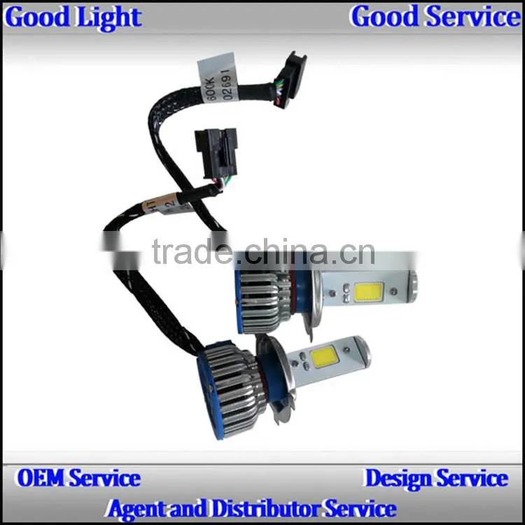 ovovs Super bright DC24V 12V 24w car led headlight 2600LM H4 h1 h3 for Motorcycle parts