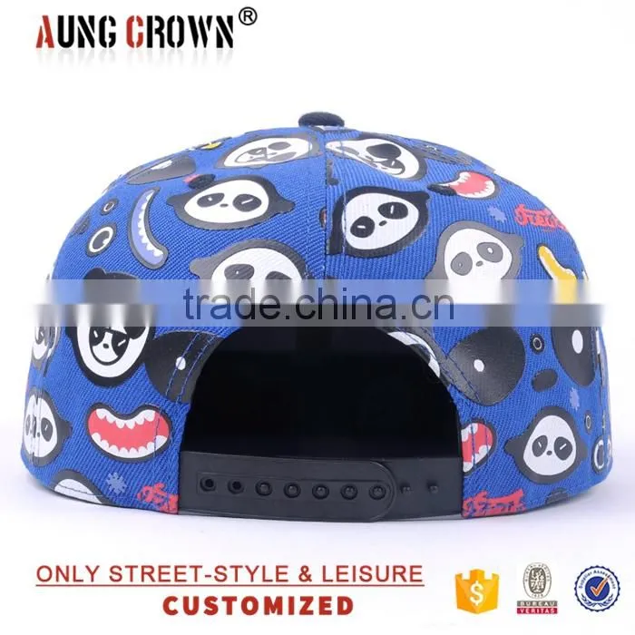 full floral embroidery snapback cap