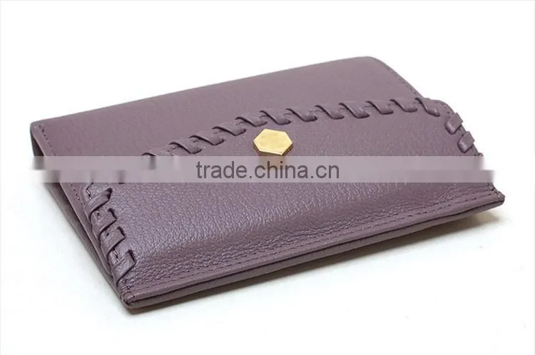 Leather weaving design women best felt wallet