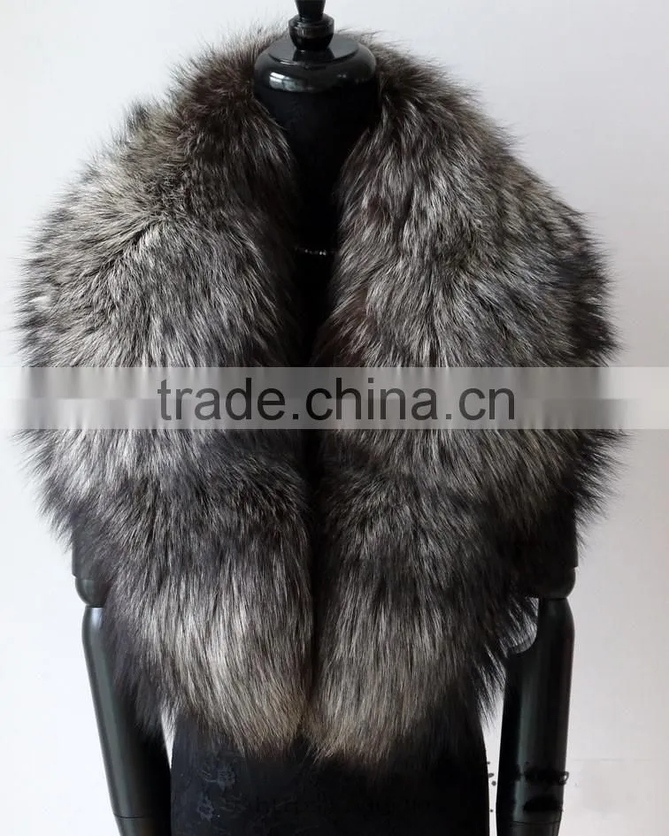 Real Fur Trim / Wholesale Raccoon Fur Trim / Detachable Raccoon Fur Collar