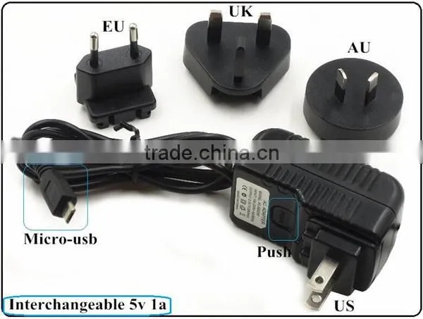 AU UK USA EU plug 5V 2A USB wall charger rechargeable travel power charger