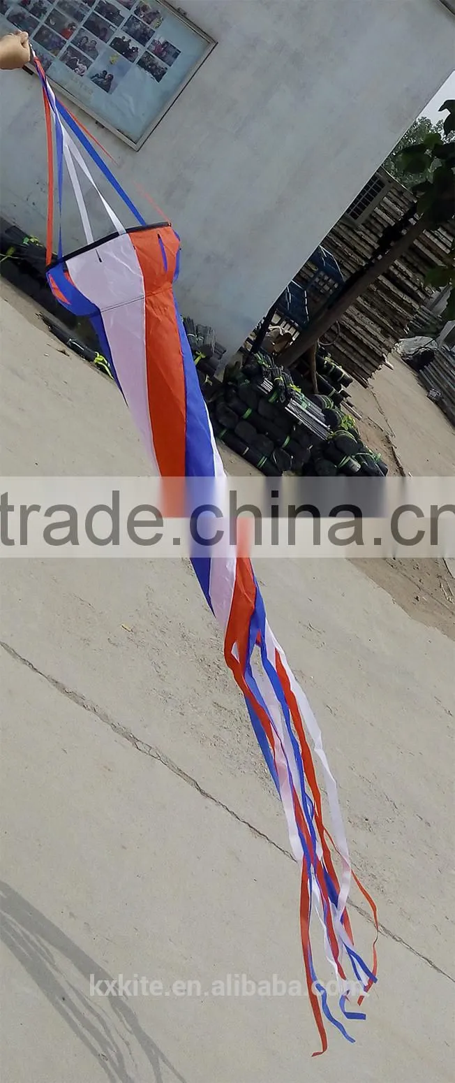 decorative multi color striped windsocks big size from kite factory