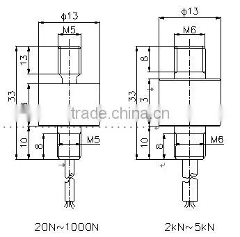 20N- 1000N pressure load cell ,industrial weighting load cell ,pressure sensor