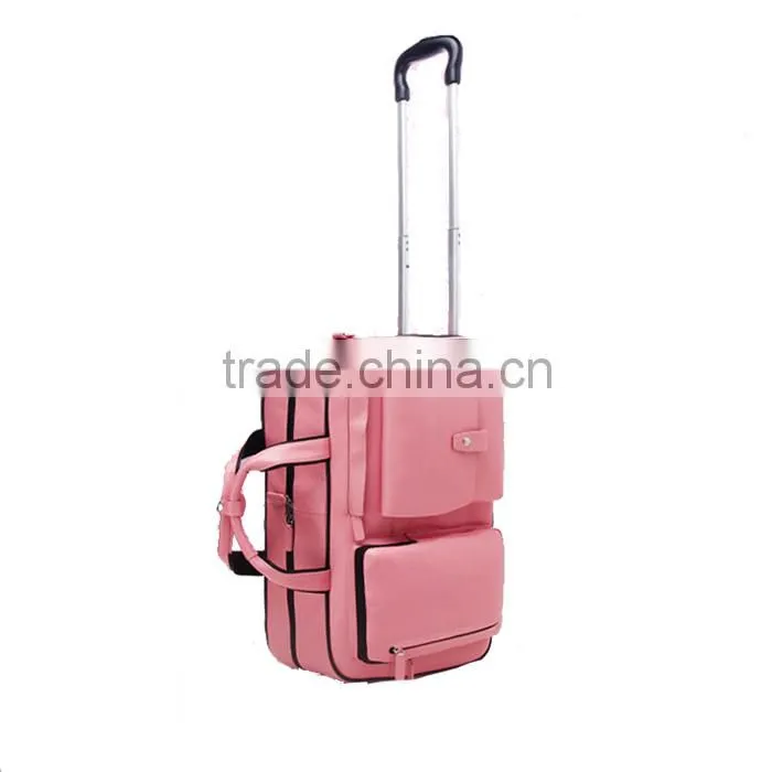 shinning color travel bag good quality trolley bag case