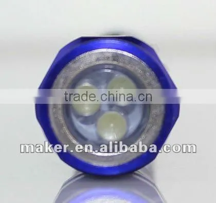 3LED telescopic torch with rotate mirror head