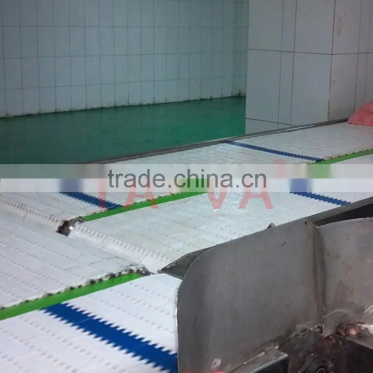 Food conveyor for slaughtering industry/modular belt conveyor line