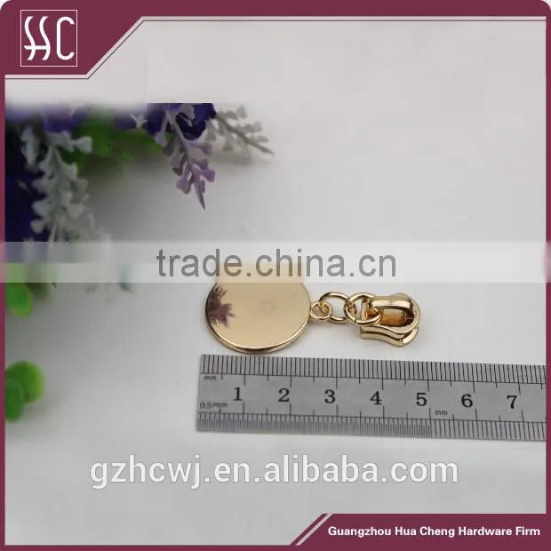 round zipper puller,fancy design metal zipper puller,Guangzhou zipper puller