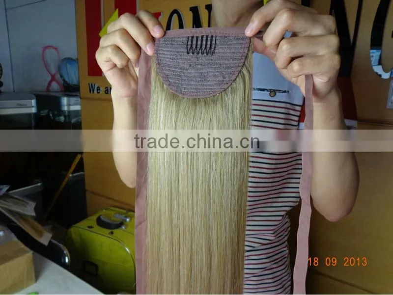 100% Virgin Remy Hair Indian Remy human Hair Ponytail 100 Human Hair